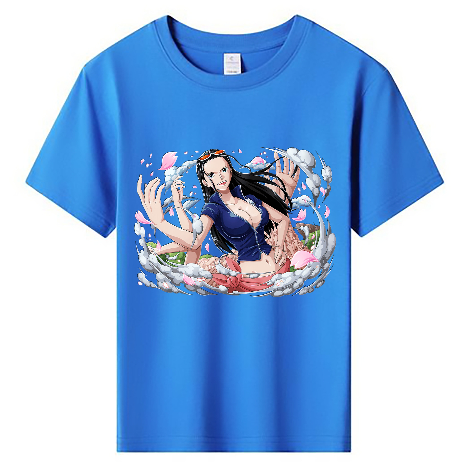 ワンピース ニコ・ロビン ONE PIECE Nico Robin 綿100％キッズTシャツ（フロントプリント）